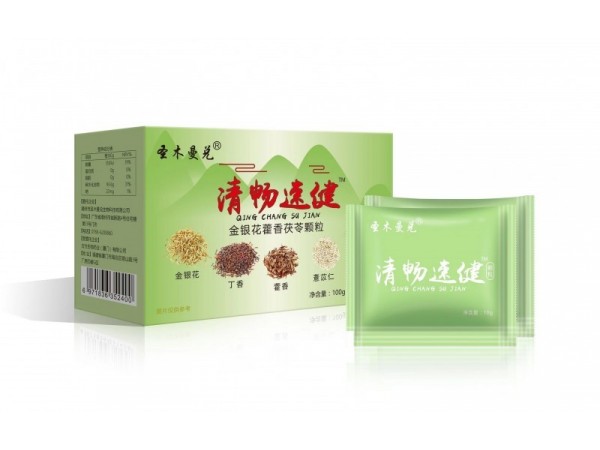 圣木曼兌清暢速健金銀花藿香茯苓顆粒
